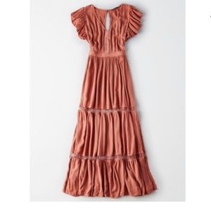 Flutter sleeve maxi dress